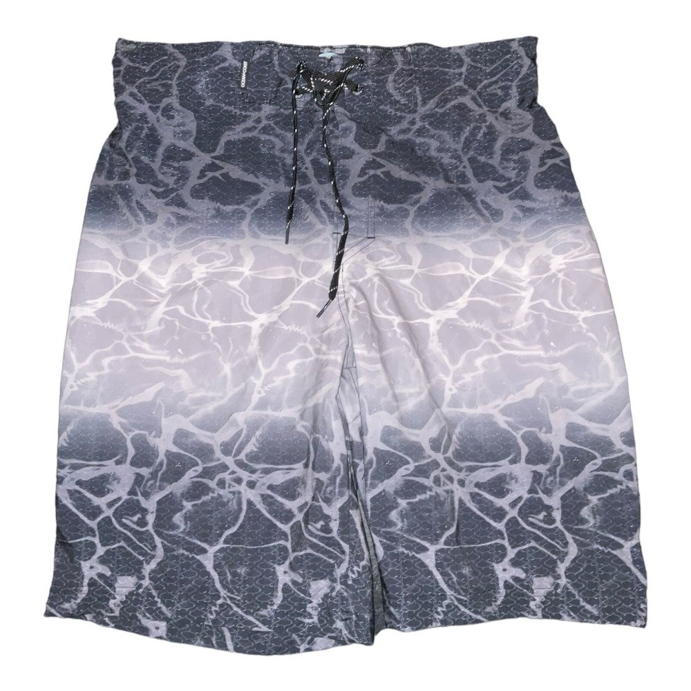 Ocean Coast Swim Trunks Board Shorts Men's M Gray  Stretch Ocean‎ Advantage